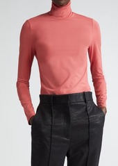 St. John Collection Nuda Jersey Turtleneck Top