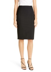 St. John Collection Sculpted Milano Knit Pencil Skirt