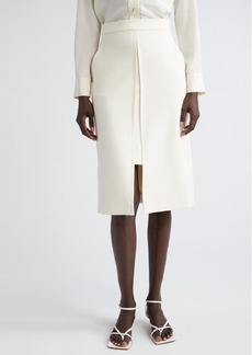 St. John Collection Signature Stretch Crepe Suiting Skirt