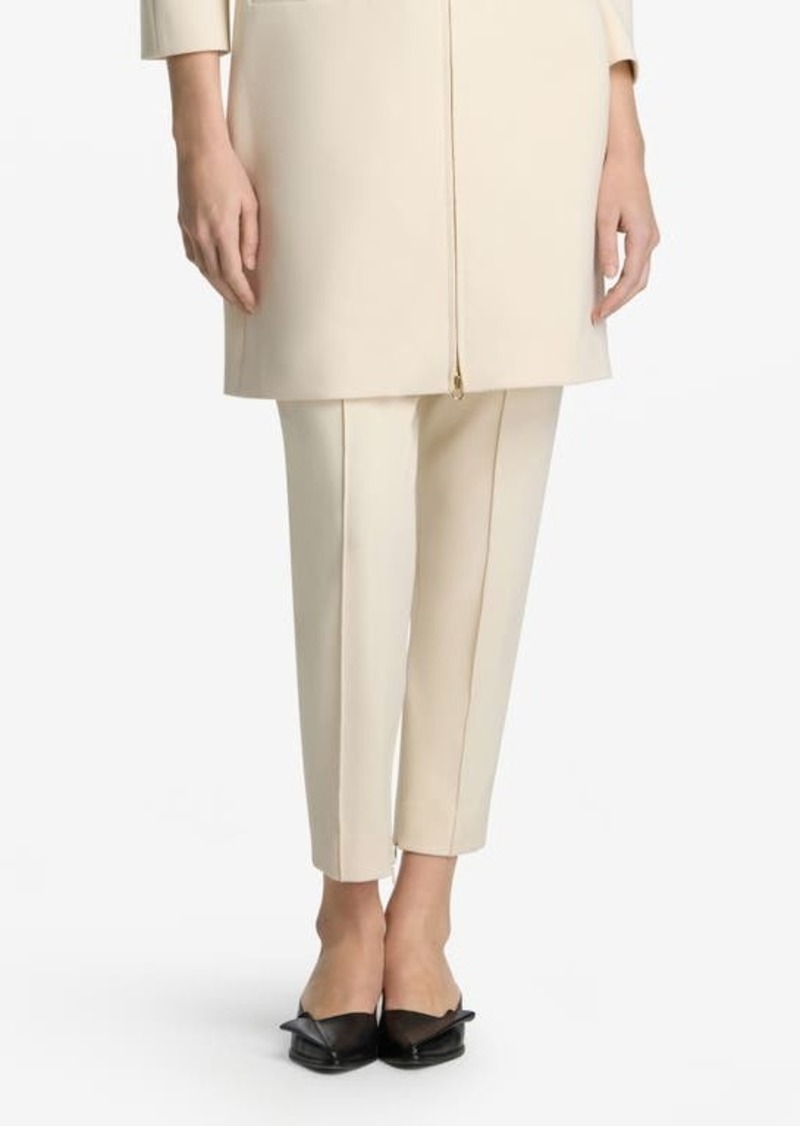 St. John Collection Stretch Crepe Tapered Ankle Pants