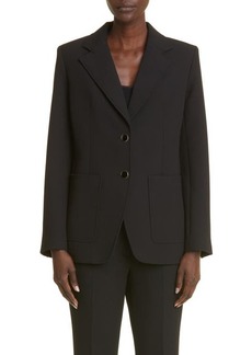 St. John Collection The Boardroom Stretch Crepe Suit Jacket