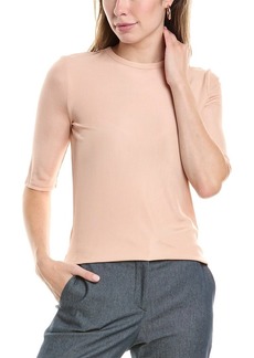 St. John Elbow-Sleeve Stretch Top