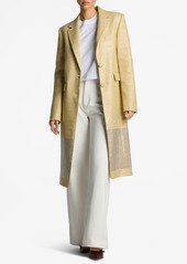 St. John Evening Metallic Twill Longline Jacket