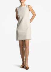 St. John Evening Sleeveless Textured Weave Dress