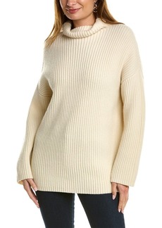 St. John Fisherman's Rib Wool & Cashmere-Blend Sweater