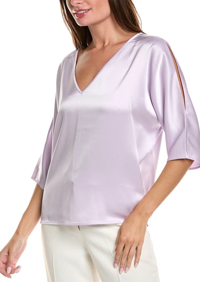 St. John Liquid Satin Blouse