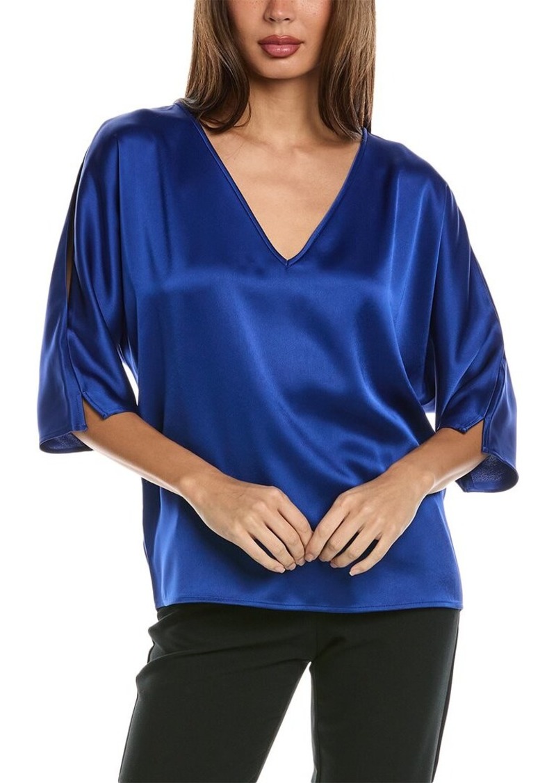 St. John Liquid Satin Top