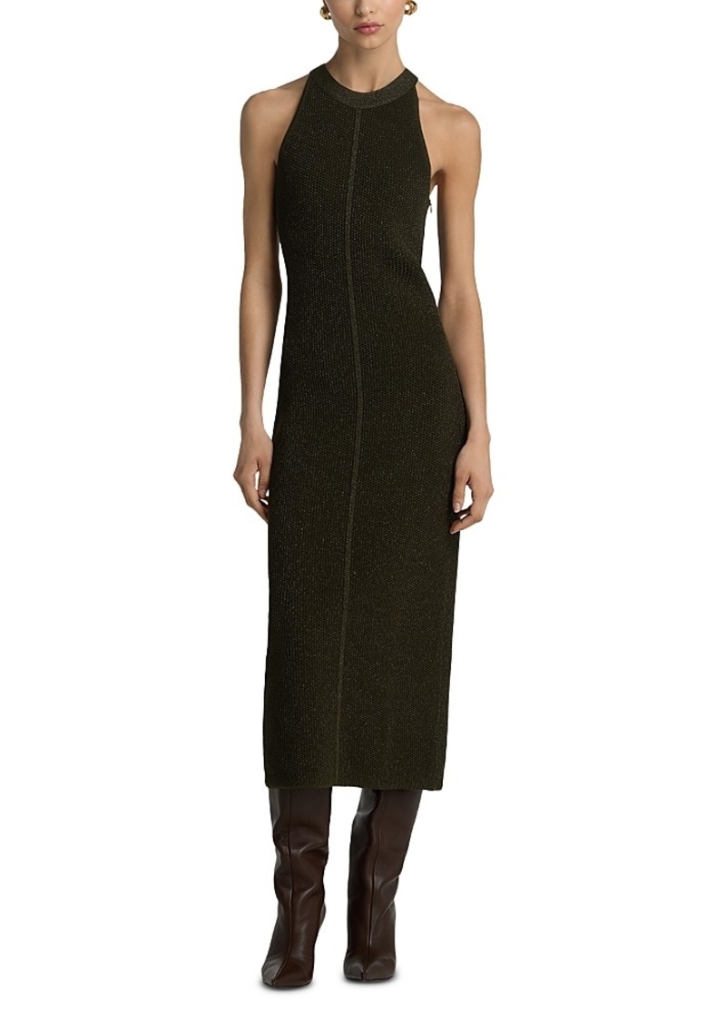 St. John Mesh Knit Midi Dress