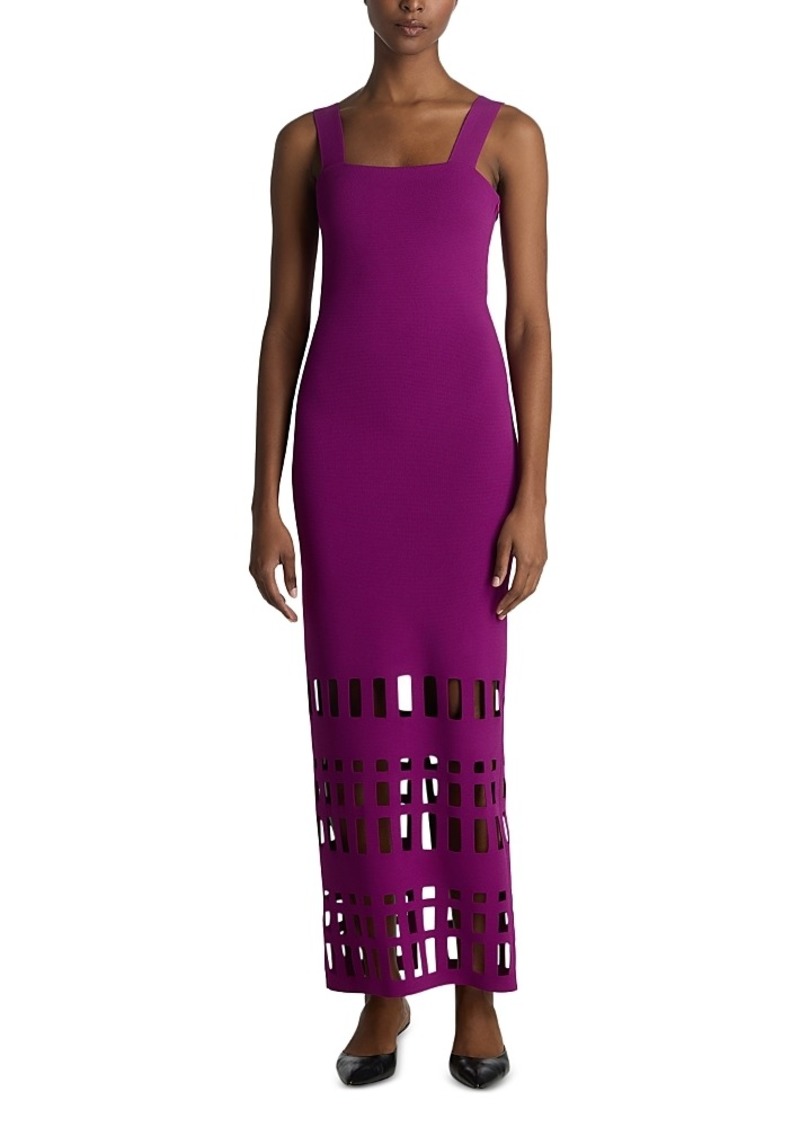 St. John Stretch Knit Cut Out Gown