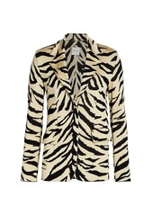 St. John Tiger-Stripe Jacquard Knit Jacket