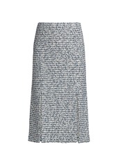 St. John Tweed Knit Midi Skirt