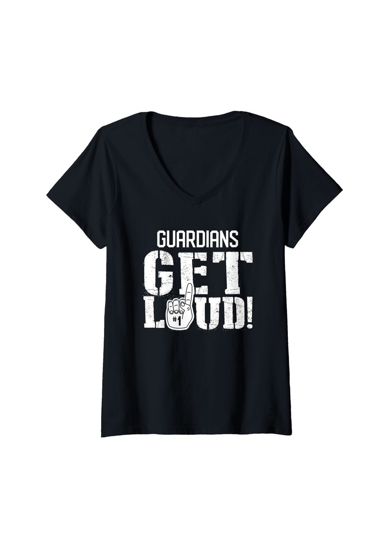 Womens Guardians St. John Paul II Catholic Get Loud! HS V-Neck T-Shirt