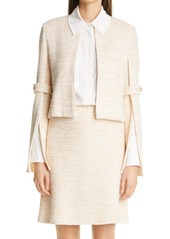 Women's St. John Collection Boucle Tweed Knit Jacket