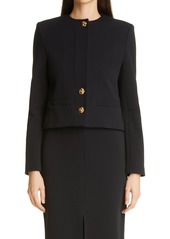 St. John Collection Milano Knit Jacket in Black at Nordstrom