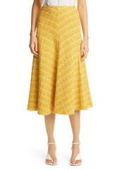 Women's St. John Collection Textured Knit A-Line Skirt
