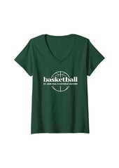 Womens St. John Paul II Catholic Falcons Basketball V-Neck T-Shirt