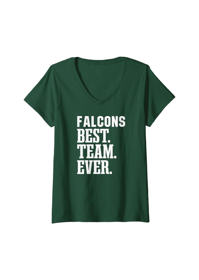 Womens St. John Paul II Catholic Falcons Best Ever HS V-Neck T-Shirt