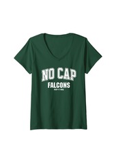 Womens St. John Paul II Catholic Falcons NO CAP Keepin' It Real V-Neck T-Shirt