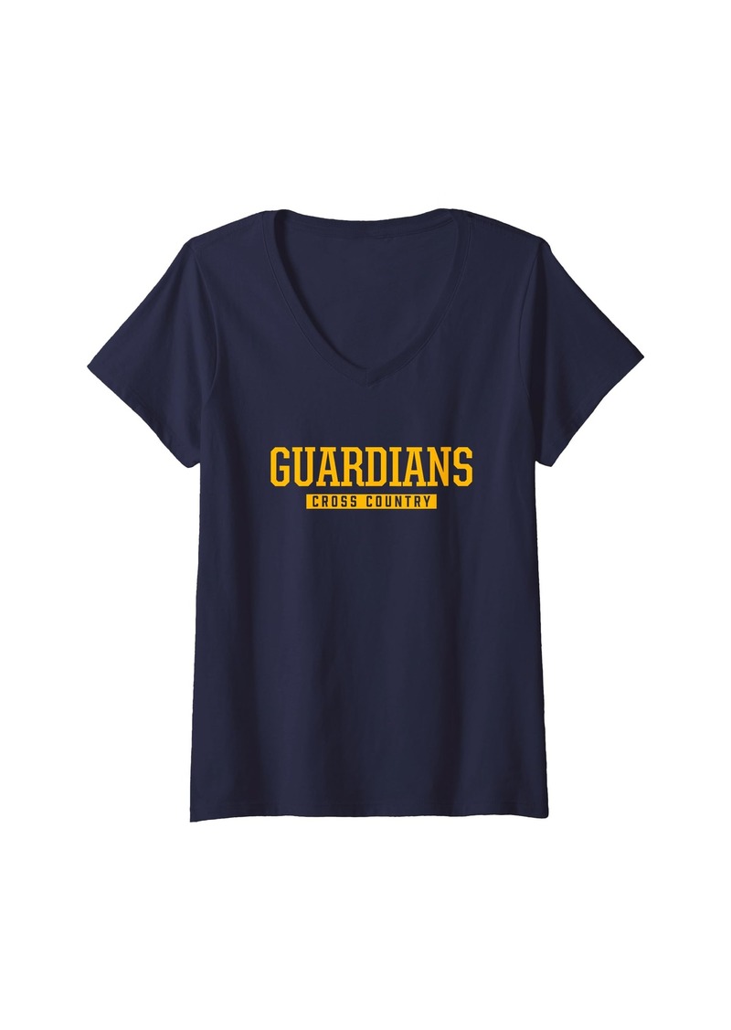 Womens St. John Paul II Catholic Guardians Cross Country HS V-Neck T-Shirt