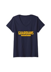 Womens St. John Paul II Catholic Guardians Football V-Neck T-Shirt