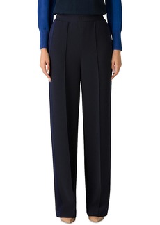 St. John Womens Stretch Crepe Wide Leg Pants