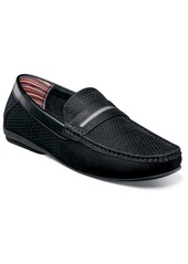 Stacy Adams Men's Corby Moccasin Toe Saddle Slip-on Loafer - Black