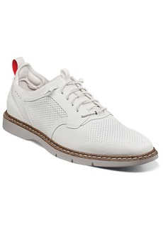 Stacy Adams Men's Synchro Plain Toe Elastic Lace Shoes - White