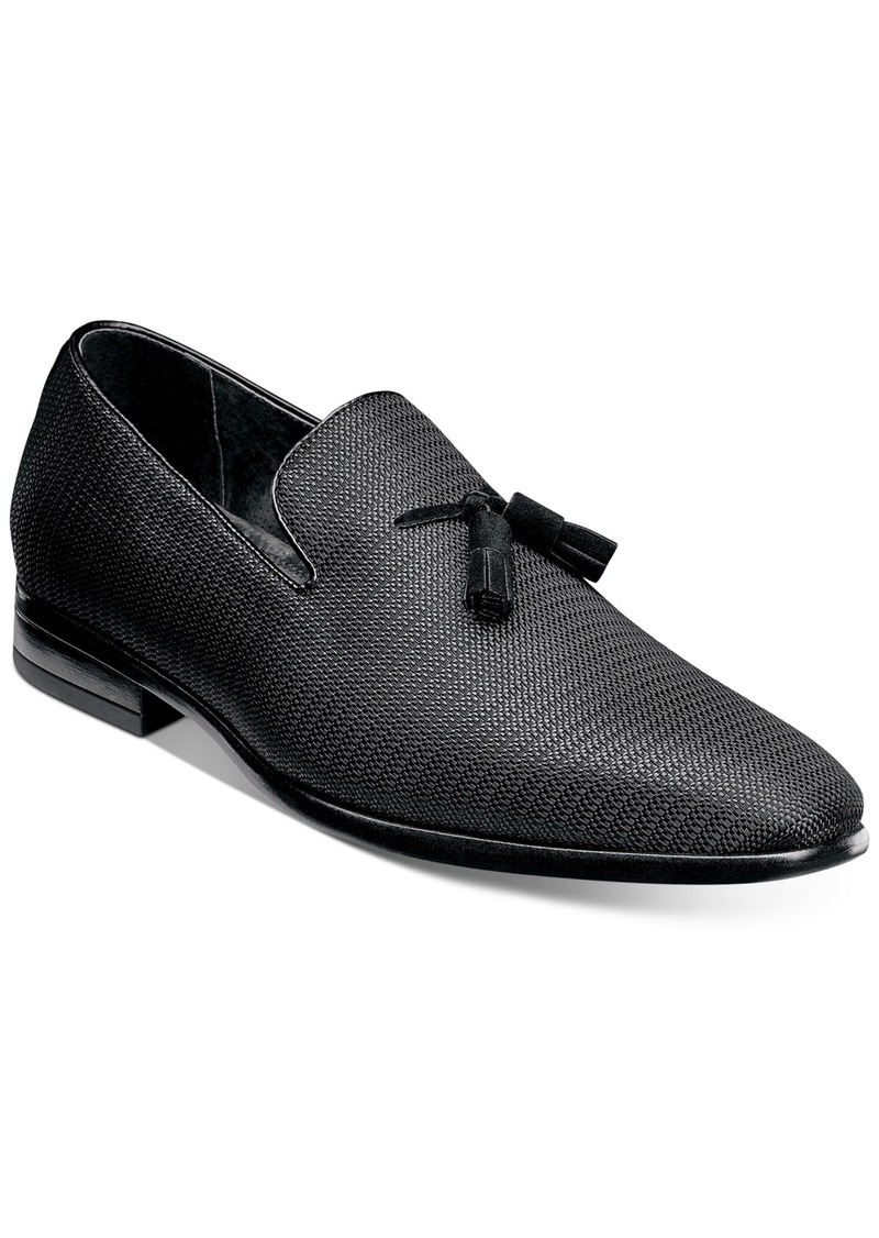 Stacy Adams Men's Tazewell Plain Toe Tassel Slip-on Loafer - Black