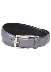 STACY ADAMS Men's 30mm Pinseal Leather Belt (Reg & Big Sizes)