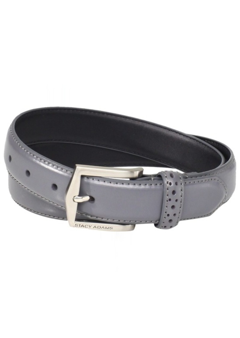STACY ADAMS mens 30mm Pinseal Leather (Reg & Big Sizes) apparel belts   US