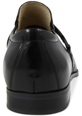 Stacy Adams Men's Beau Bit Perforated Leather Loafer - BLACK