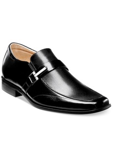 Stacy Adams Men's Beau Bit Perforated Leather Loafer - BLACK