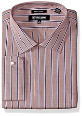 STACY ADAMS Men's Big and Tall Big & Tall Mini Check w/Dobby Stripe Classic Fit Dress Shirt  16.5" Neck 36-37" Sleeve