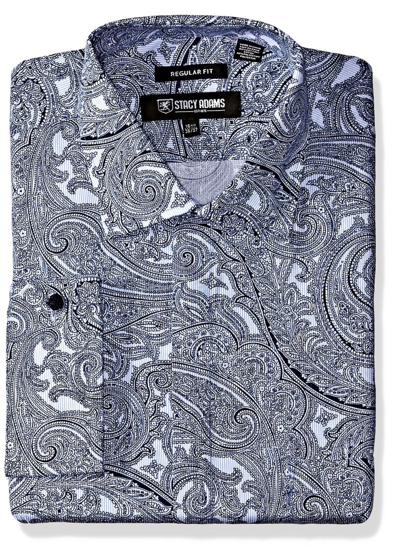 Stacy Adams Stacy Adams Men's Big and Tall Paisley Classic Fit Dress ...