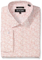 STACY ADAMS Men's Big and Tall Roses Classic FIT Dress Shirt  18" Neck 34-35" Sleeve