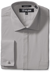 STACY ADAMS mens Regular Fit Big & Tall Solid Dress Shirt  18.5" Neck 36" Sleeve