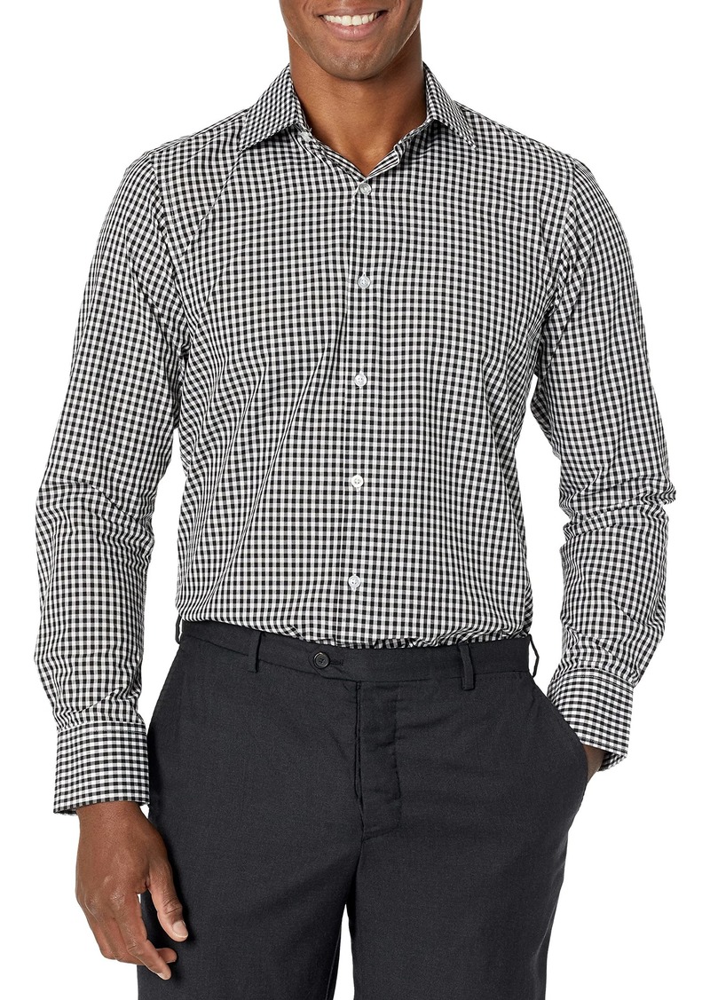 Stacy Adams Stacy Adam's Men's Check Modern Fit Regular Cuff  18.5 Neck 34/35 Sleeve