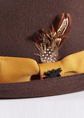 Stacy Adams Men's Diamond-Crown Wool Pork Pie Hat - Brown