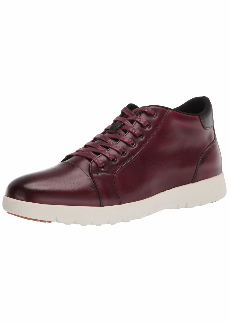 Stacy Adams Men's Harlow Cap Toe Mid Lace-Up Sneaker POMEGRANTE  medium US