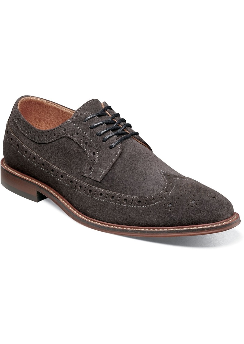 Stacy Adams Men's Marligan Wingtip Oxford Shoes - Dark Gray