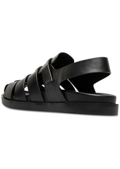 Stacy Adams Men's Montego Slingback Faux-Leather Buckle Sandals - Black