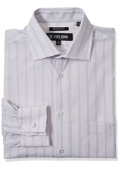 STACY ADAMS Men's Stripe Y.d. Dress Shirt  16.5" Neck 36-37" Sleeve