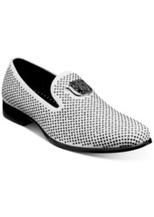 Stacy Adams Men's Swagger Studded Ornament Slip-on Loafer - Black/Gold