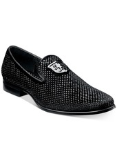 Stacy Adams Men's Swagger Studded Ornament Slip-on Loafer - Black/Gold