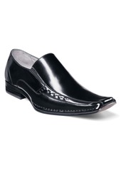 Stacy Adams Men's Templin Leather Bike Toe Loafers - Black