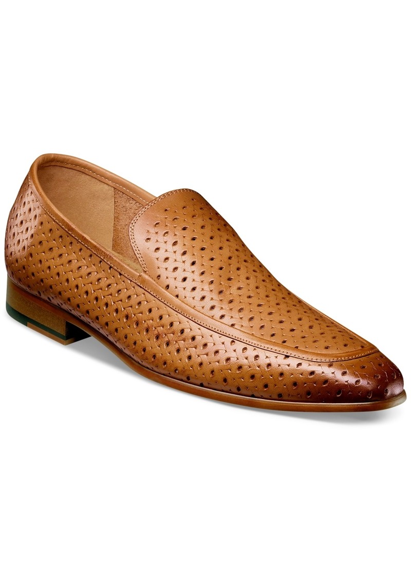 Stacy Adams Men's Winden Perforated Slip-On Loafers - Natural