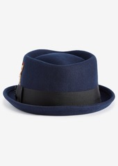 Stacy Adams Men's Wool Diamond Crown Fedora - Navy