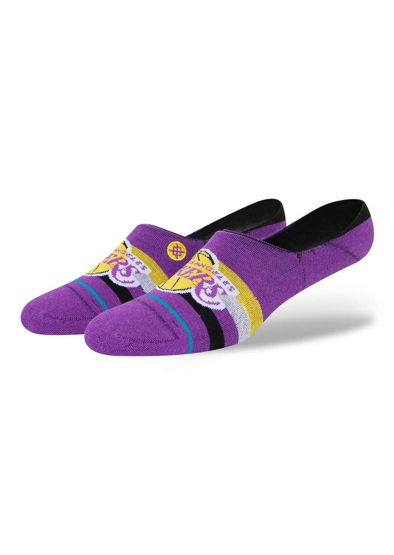 Men's and Women's Stance Los Angeles Lakers Stripe No Show Socks - Purple