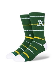 Men's Stance Oakland Athletics Chalk Crew Socks - Green