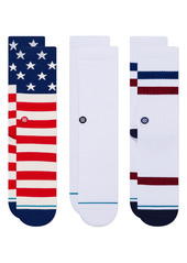 Stance The Americana Assorted 3-Pack Crew Socks
